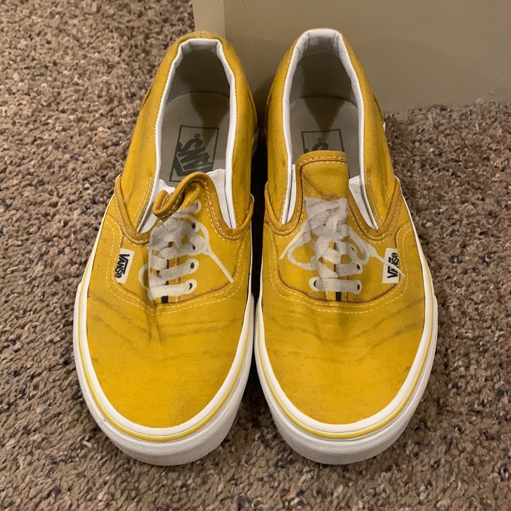 Slip on yellow vans